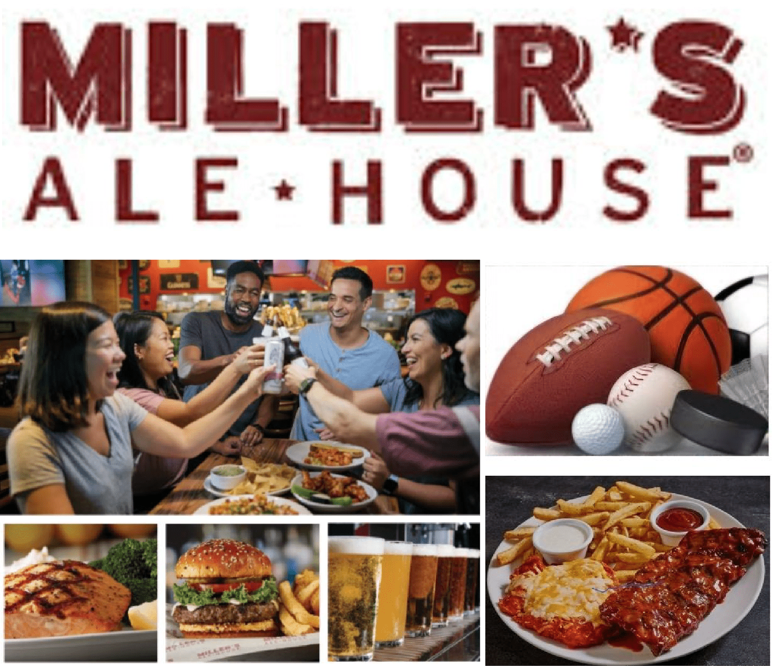 Miller's Ale House logo & images